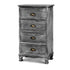 z Chest of 4 Drawers Bedside Tables Drawers Cabinet Storage Vintage Grey Nightstand